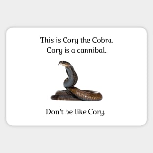 Don't be like Cory! Magnet